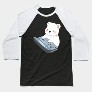 Soundman Bear with Earphone | Bunniesmee Baseball T-Shirt